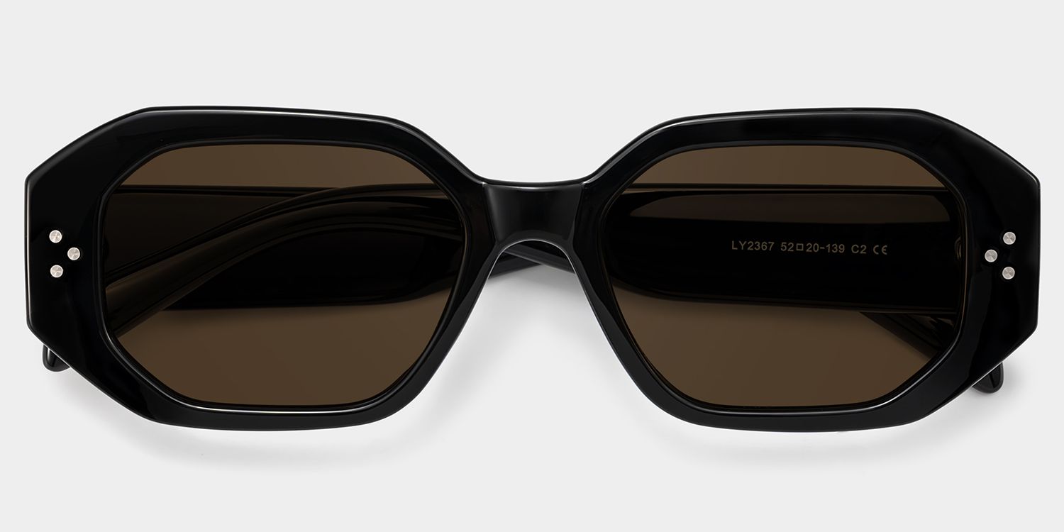 Tara Noir Rectangle Solaires1