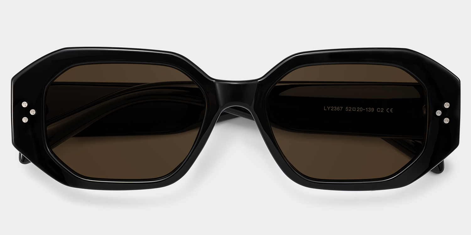 Tara Noir Rectangle Solaires1