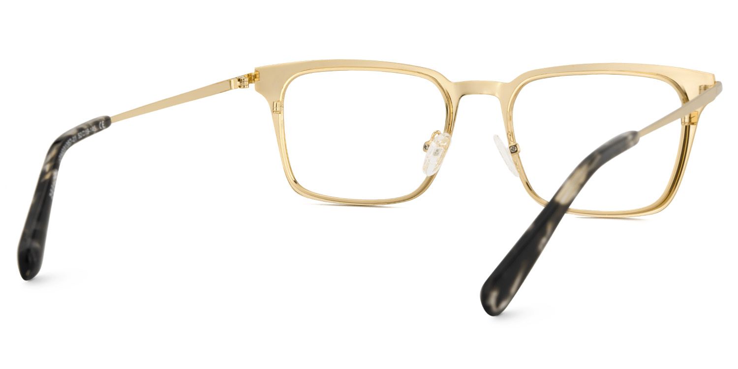 Chaney Noir Rectangle Lunettes5