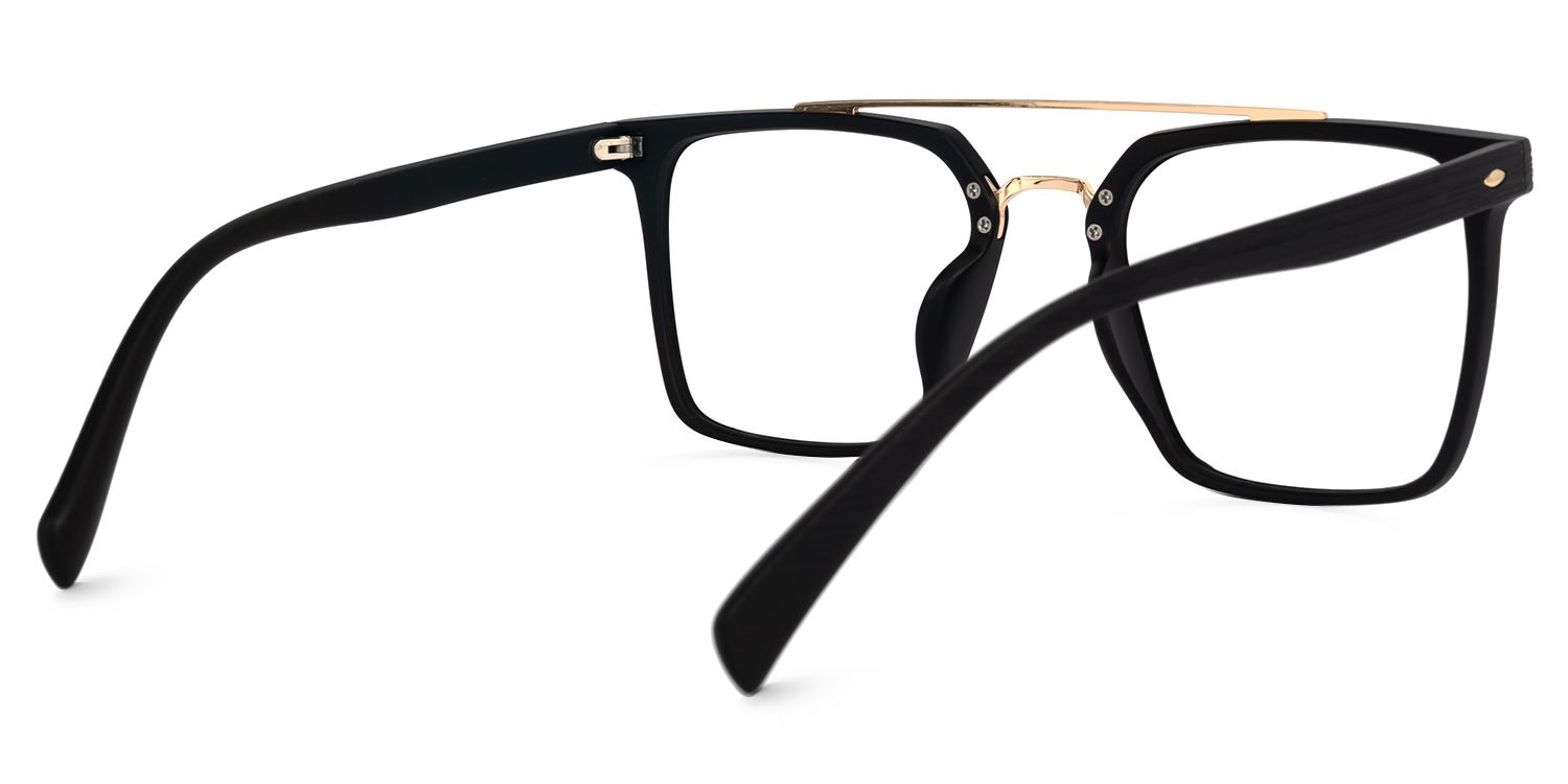 Shumac Noir Aviateur Lunettes3