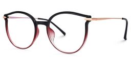 Yadejah Noir Cat-eye lunettes1
