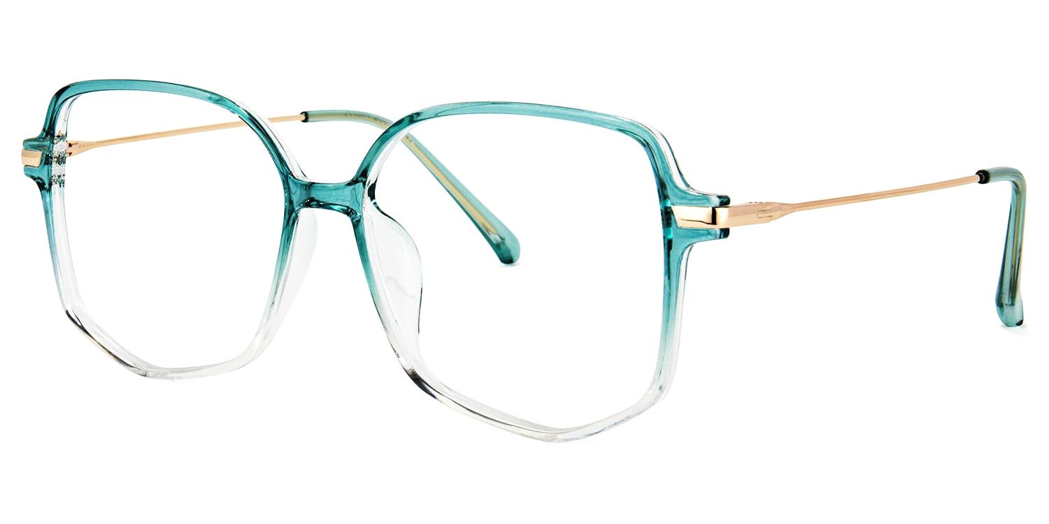 Payton Vert Géométrique Lunettes2