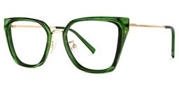 Martine Vert Carré lunettes1