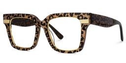 Taylor Or Léopard Carré lunettes1