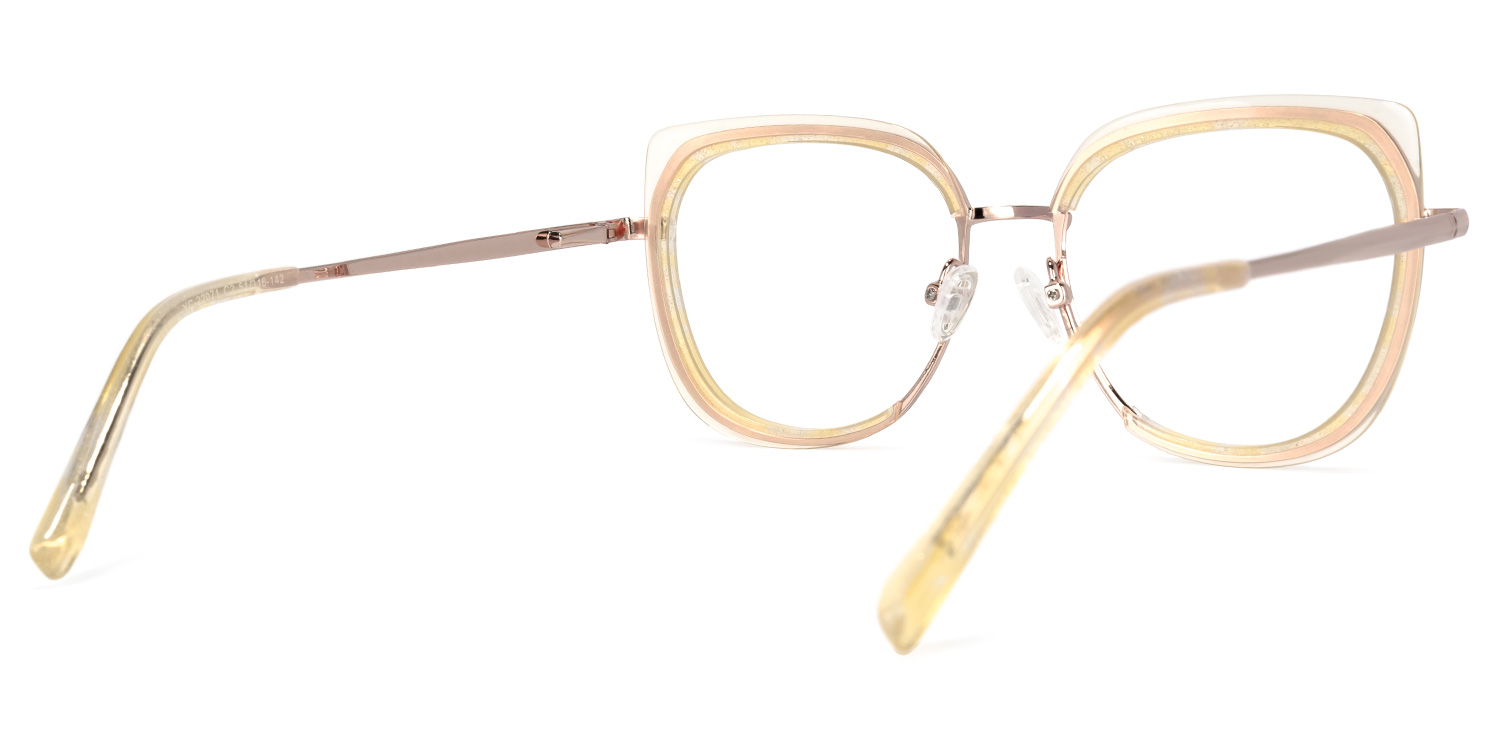 Linda Jaune Cateye Lunettes4