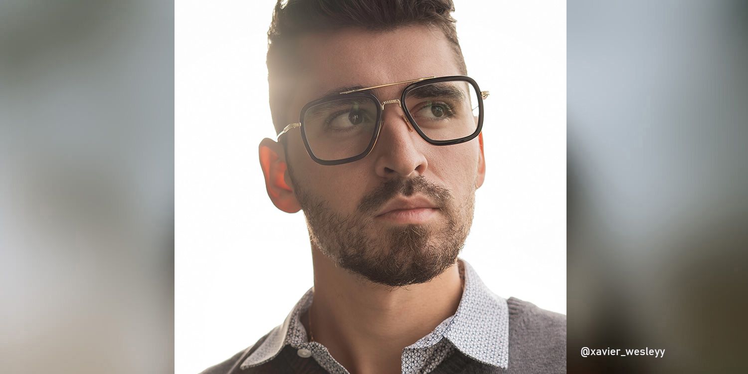 Gifford Noir Aviateur Lunettes1