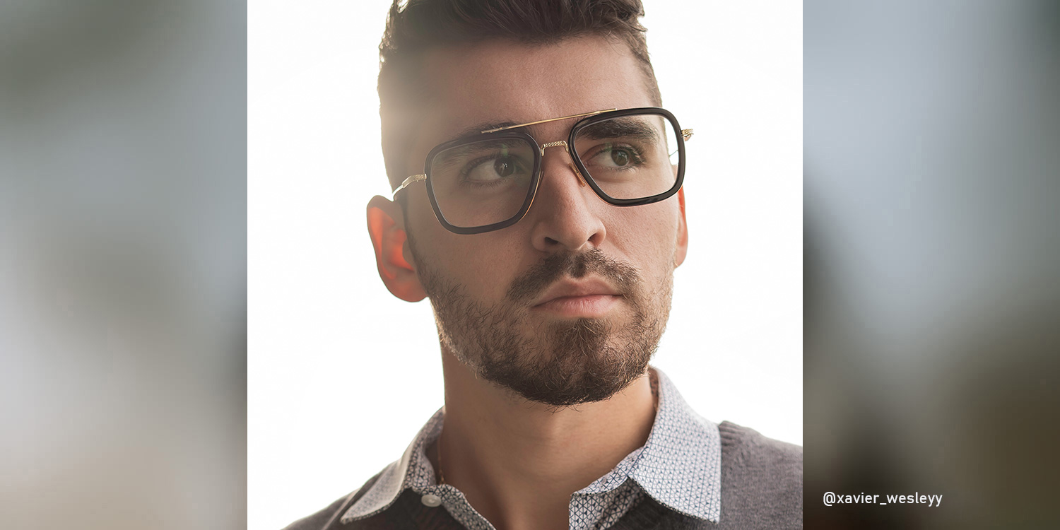 Gifford Noir Aviateur Lunettes1