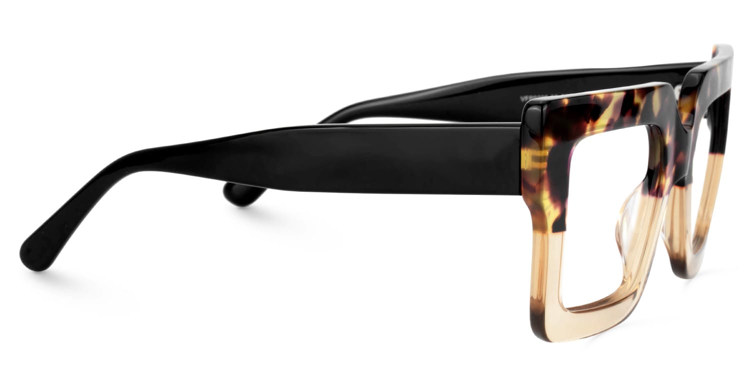 Brandon Tortue Carré Lunettes2