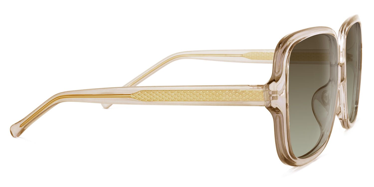 Raymond Lunettes solaires carrées Beige2