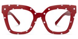 Malcolm Rouge-Point Carré lunettes0
