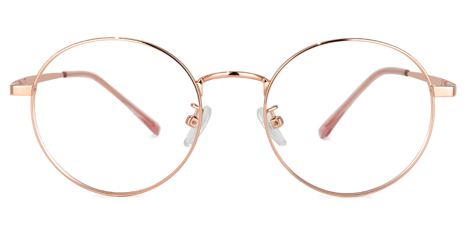 Emilia Lunettes rondes roses0
