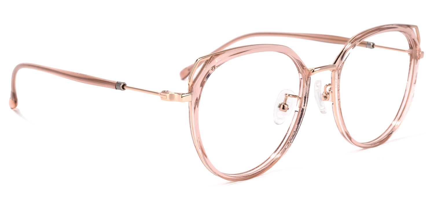 Ofelia Lunettes cateye en cristal rose2