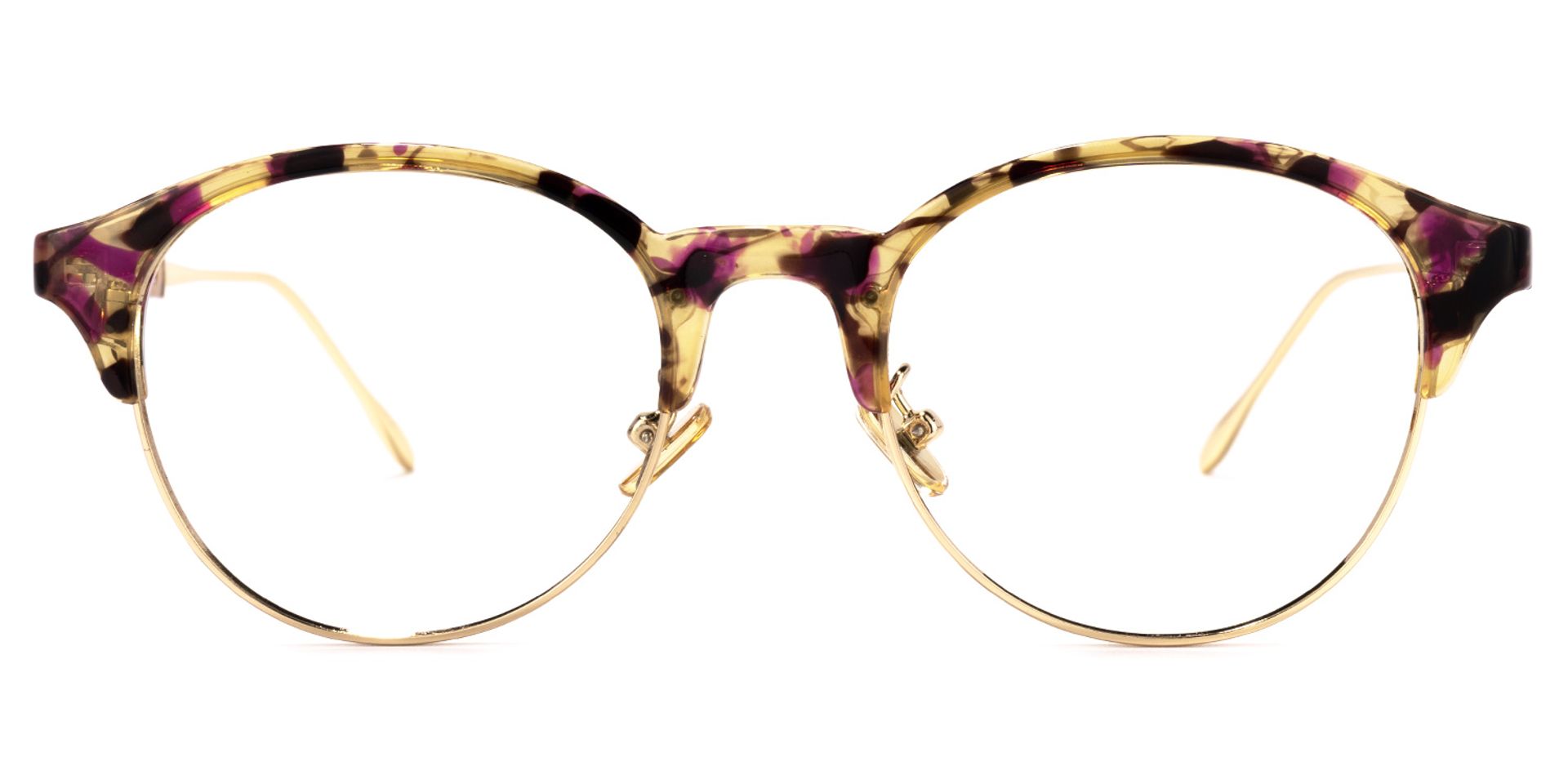 Nikkie Lunettes rondes à motif floral jaune0