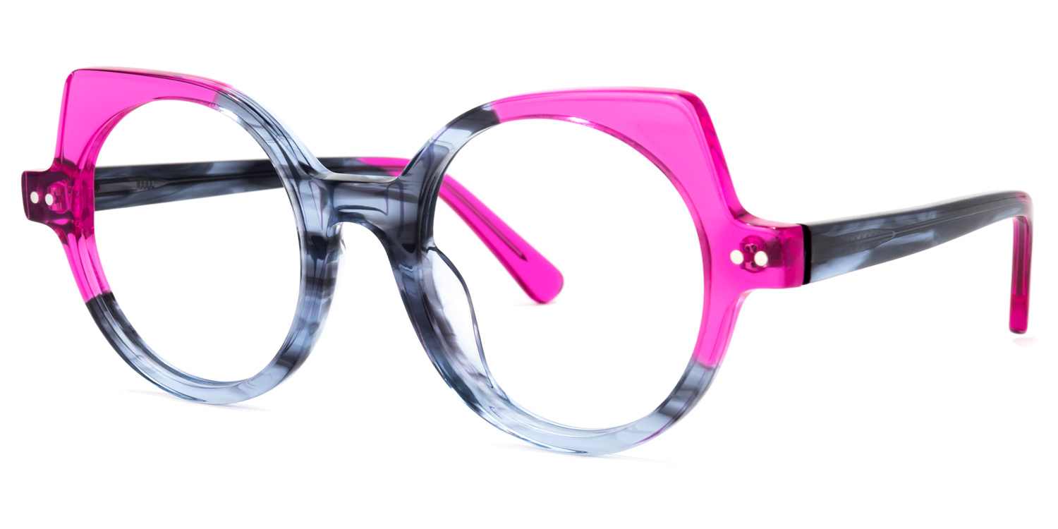 Gilbert Gris Rose Cateye Lunettes2