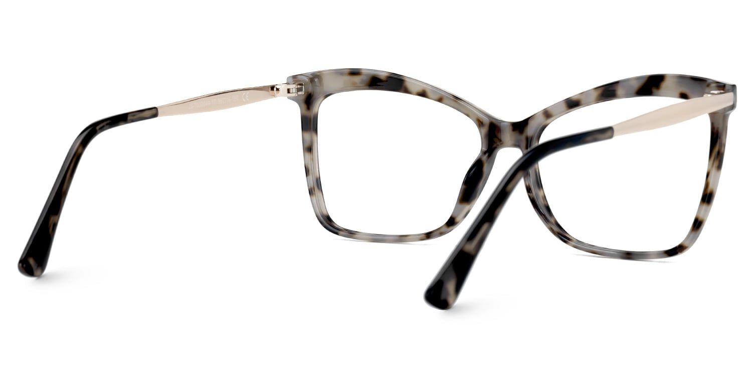Isaebella Gris-Tortue Papillon Lunettes3