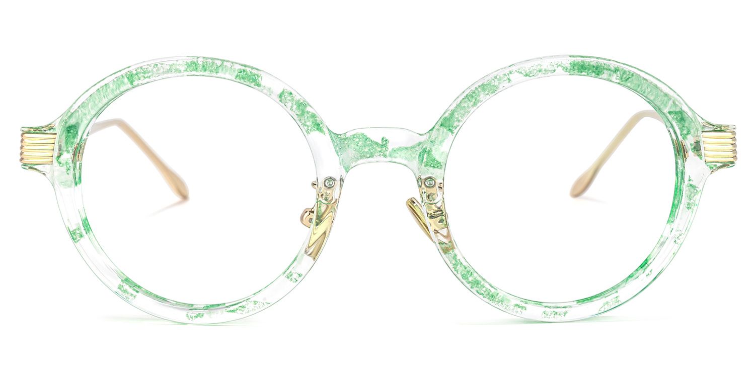 Dylan Lunettes rondes floral vert crisale0