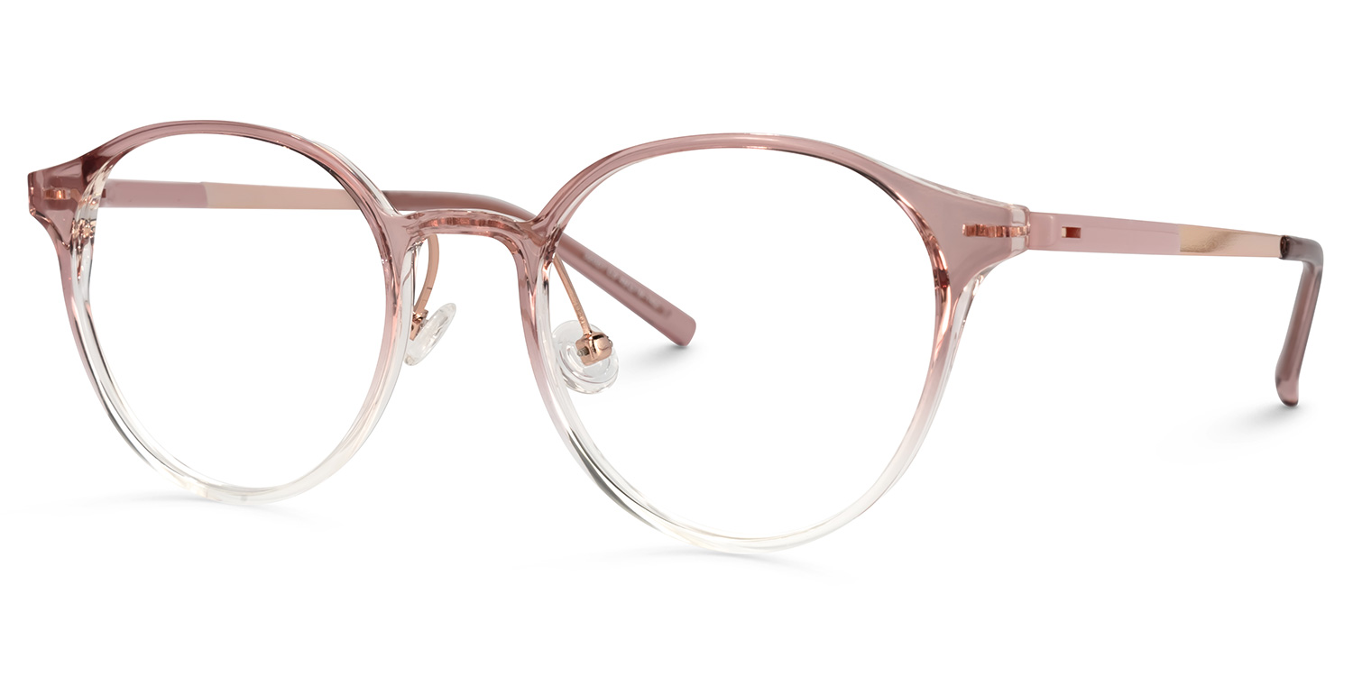 Laszlo Lunettes rondes en cristal Marron1