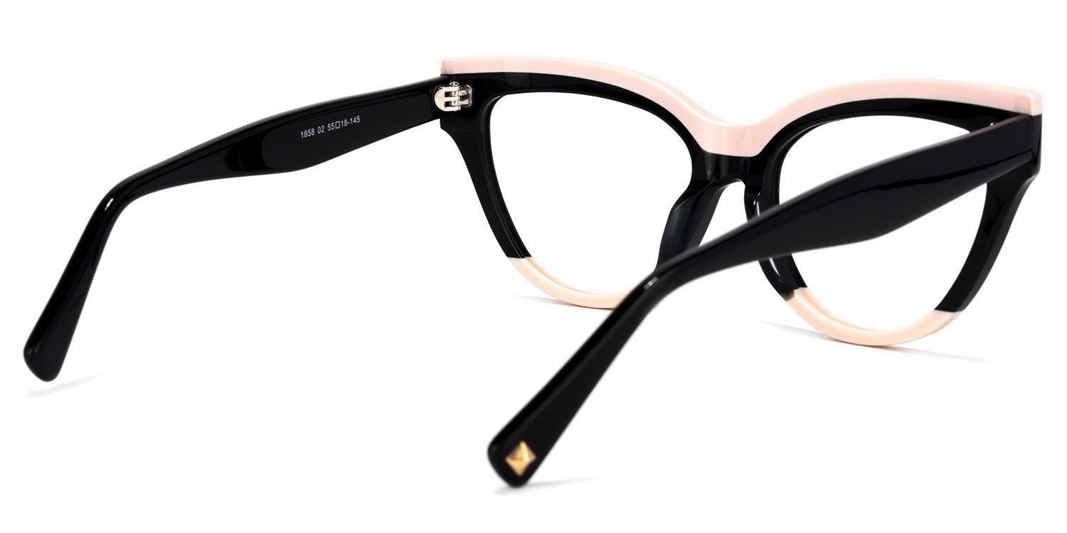 Cascata Noir Cateye Lunettes5