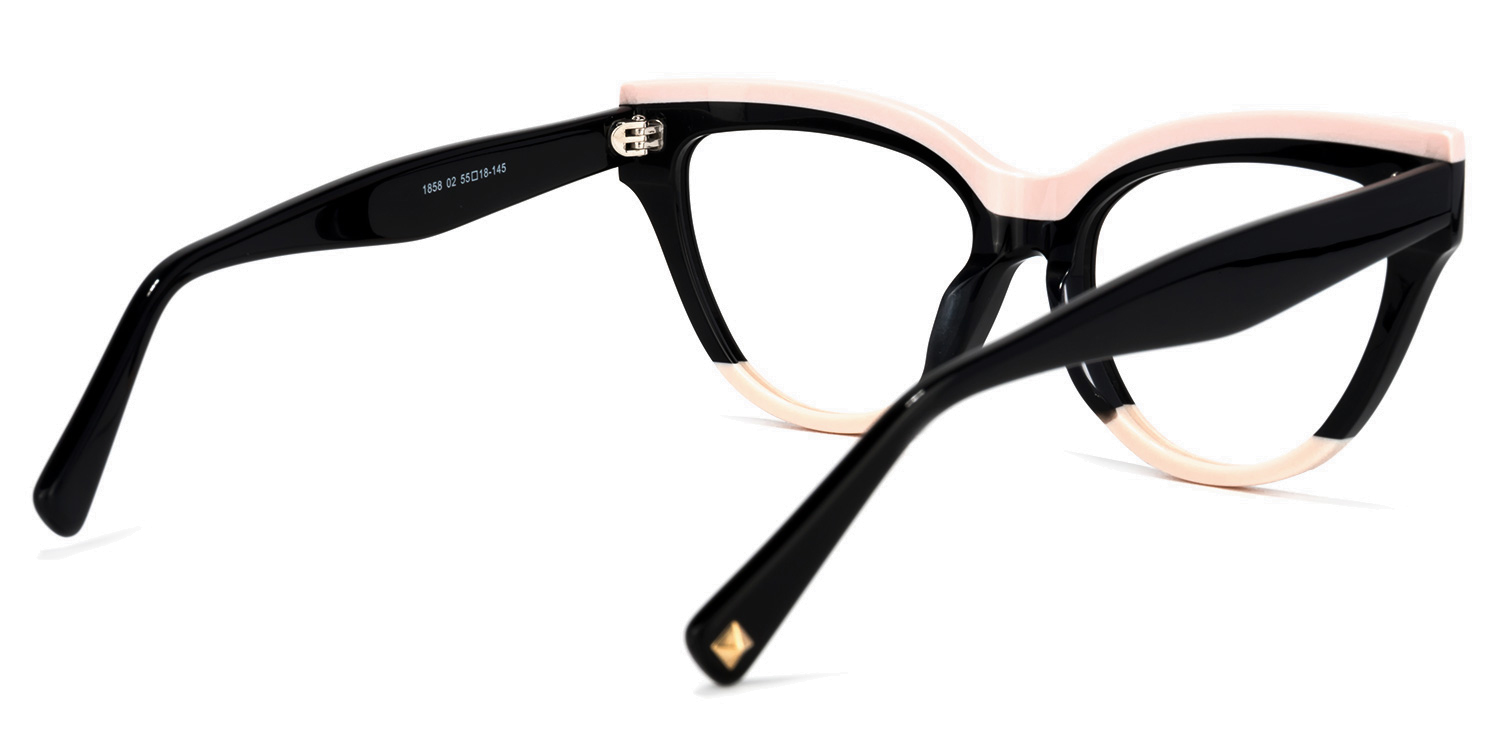 Cascata Noir Cateye Lunettes5