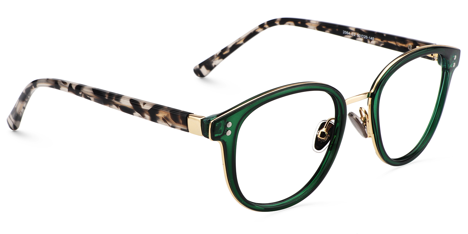 Matthew Lunettes rondes Green3