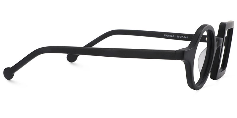 Paola Lunettes asymétriques noires3
