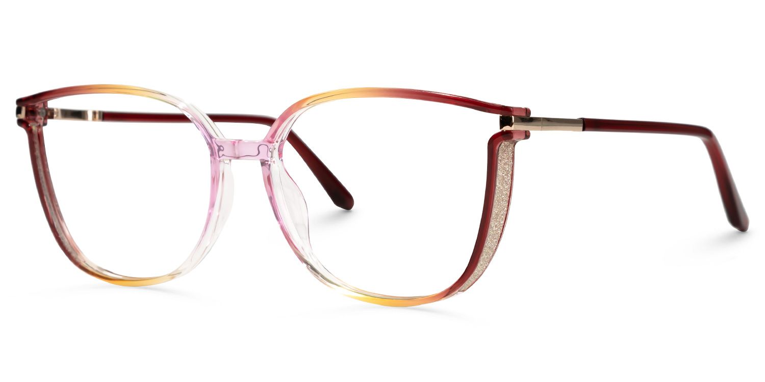 Rodz Rouge-Jaune Carré Lunettes1