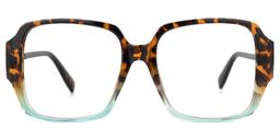 Larvall Tortue Carré lunettes0