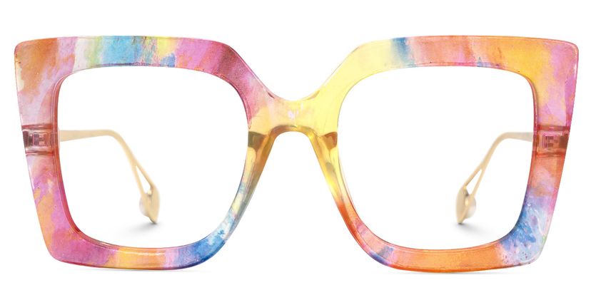 Qatar Multicolor Carré lunettes