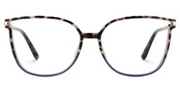 Rodz Tortue Bleu Carré lunettes0