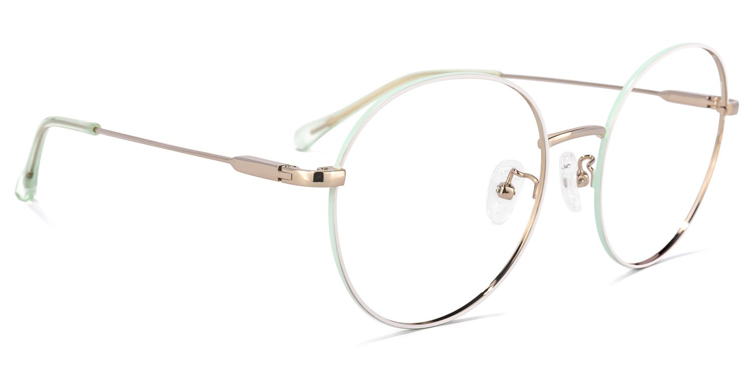Petula Lunettes rondes blanc2