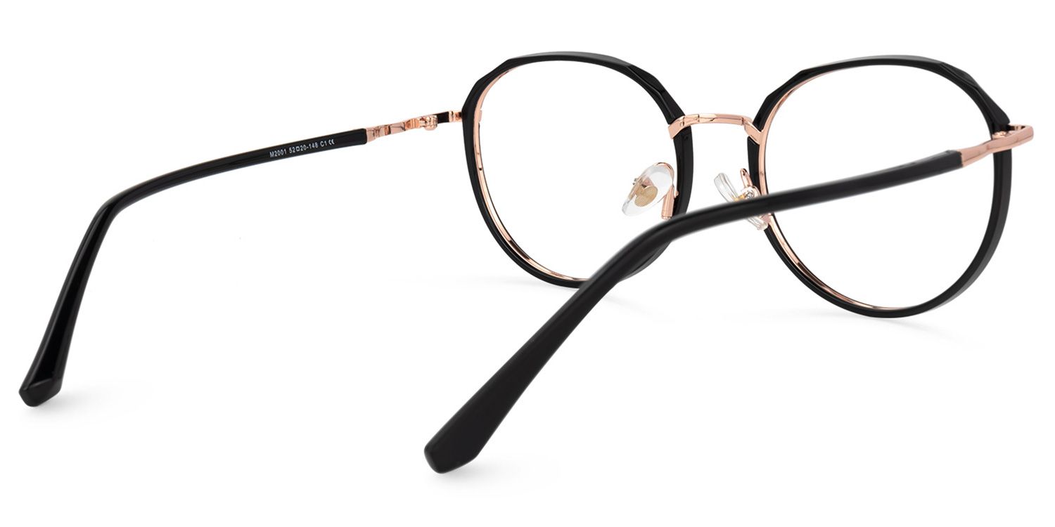 Kairos Noir Ronde Lunettes3