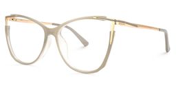 Yomary Gris Cat-eye lunettes2