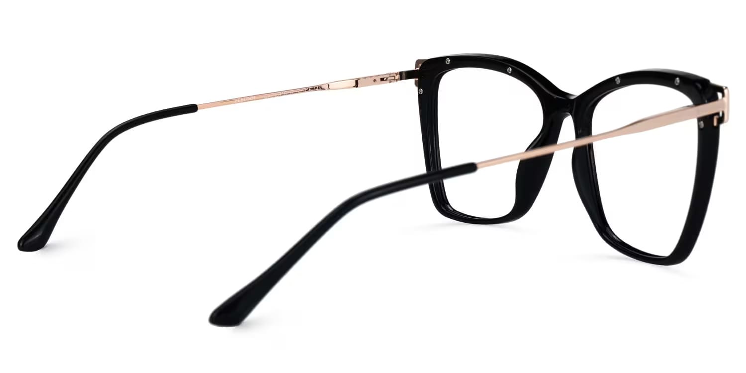 Krystle Noir Carré Lunettes3