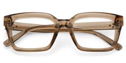 Grover Beige Rectangulaire lunettes1