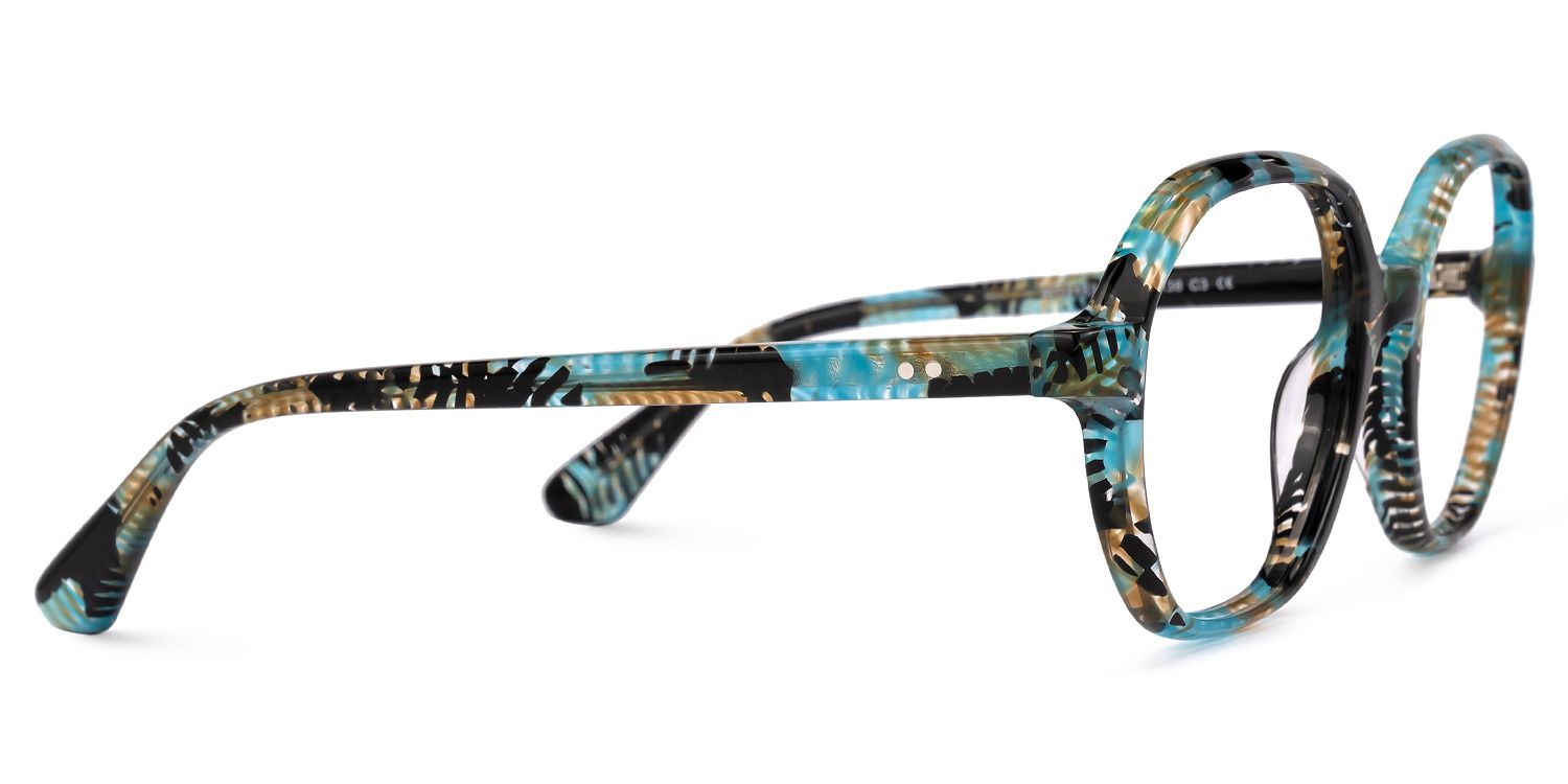 Selma Floral Géométrique Lunettes2