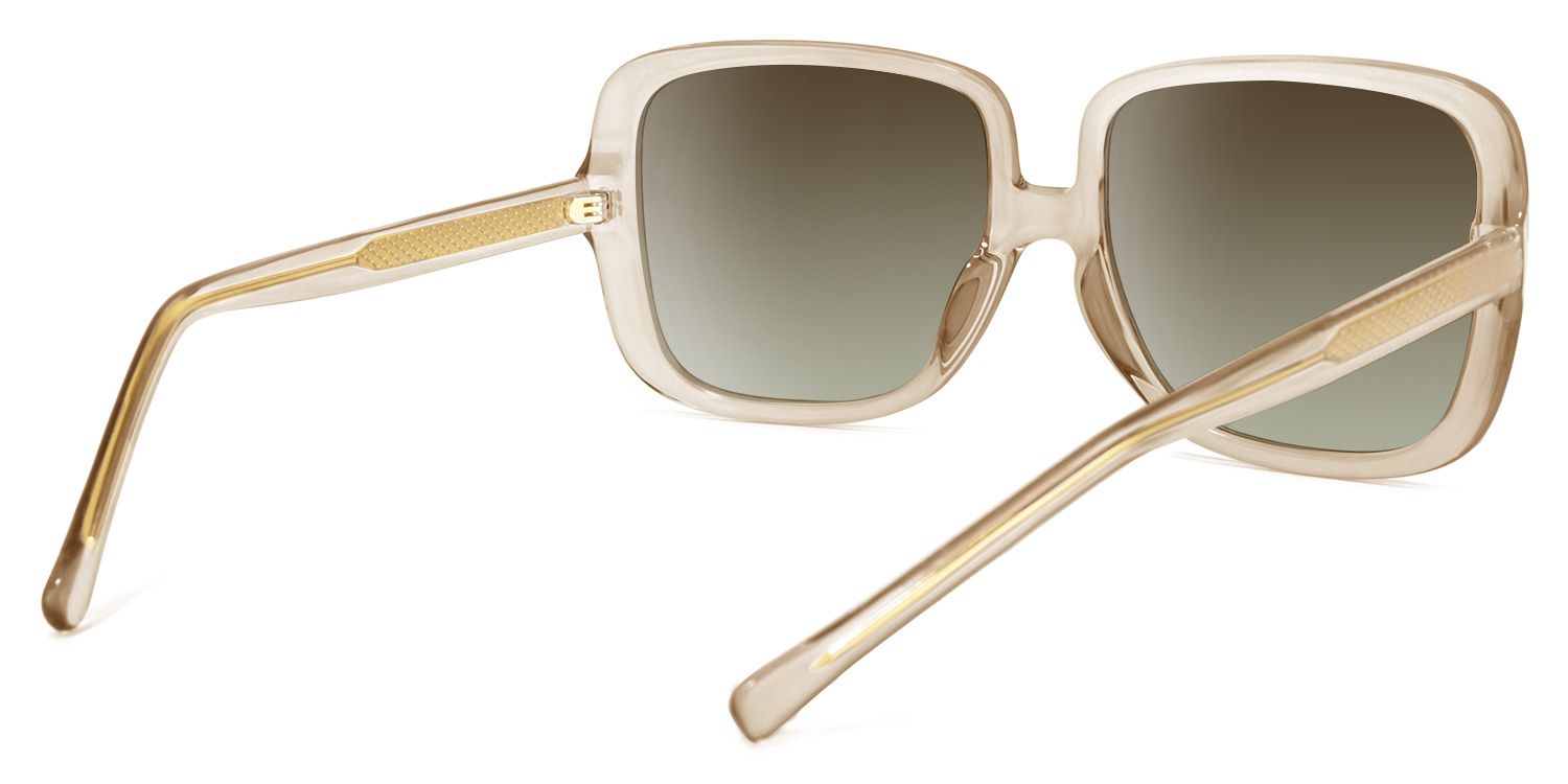 Raymond Lunettes solaires carrées Beige3