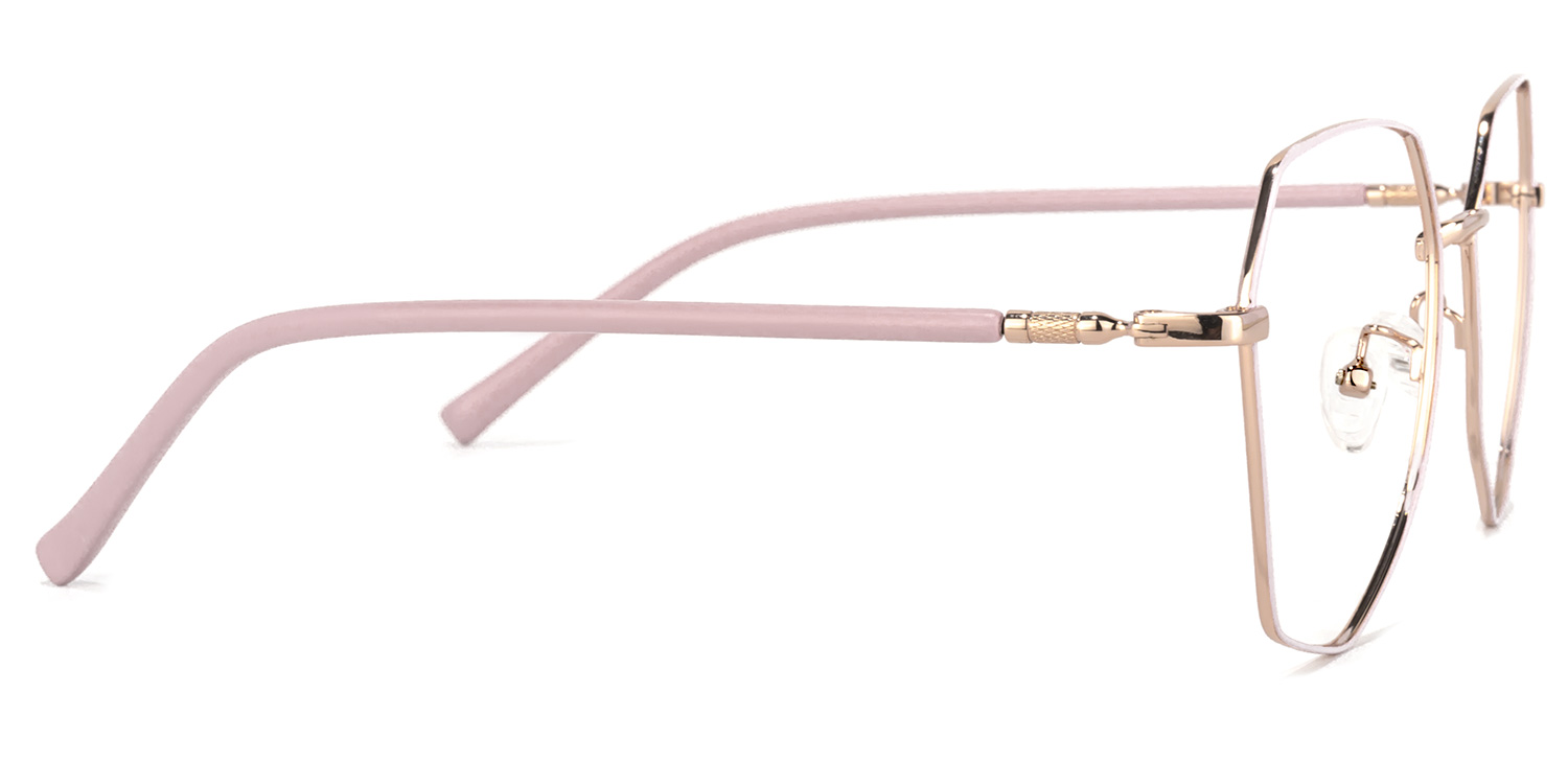 Bivins Rose Géométrique Lunettes2