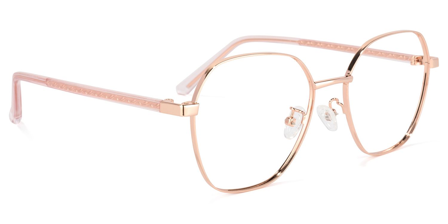 Perry Lunettes géométriques dorées2