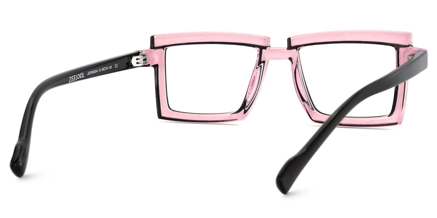 Zephyr Rose Rectangle Lunettes4