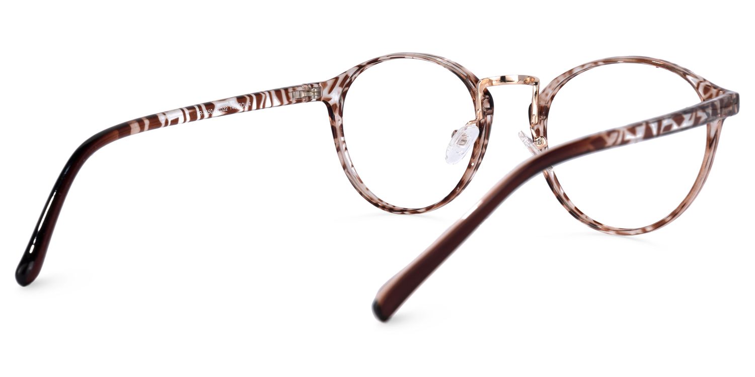 Udale Lunettes rondes Marron Tortoise3