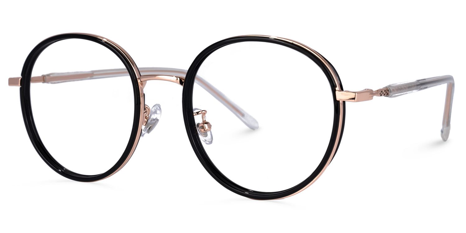 Zhane Lunettes rondes noires1