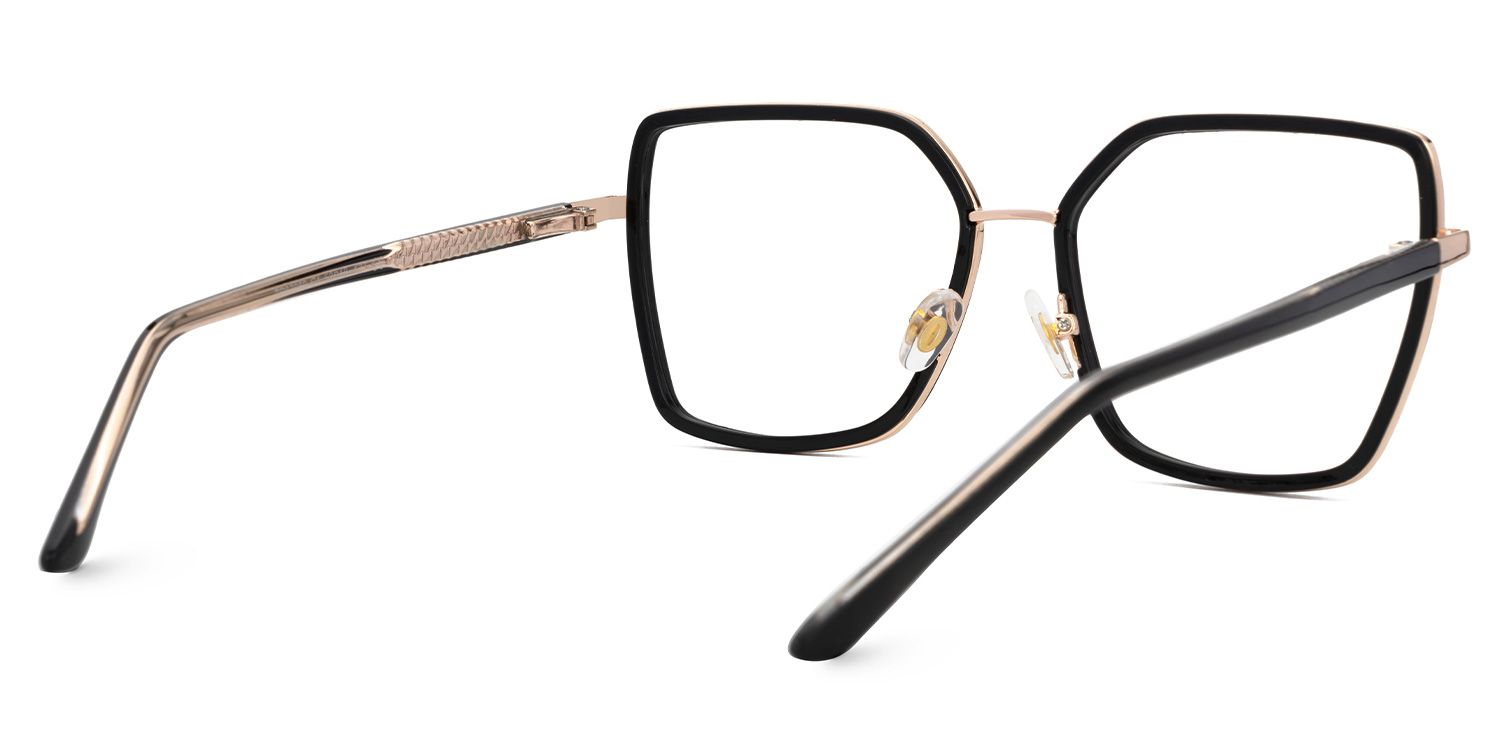Jill Noir Carré Lunettes3