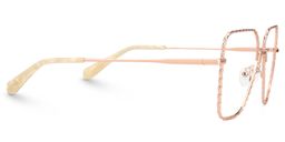 Alisandra Or Rose Aviateur lunettes2