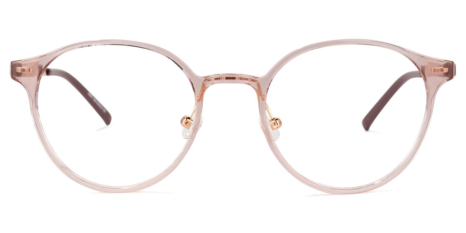 Laszlo Lunettes ronds en cristal rose 0