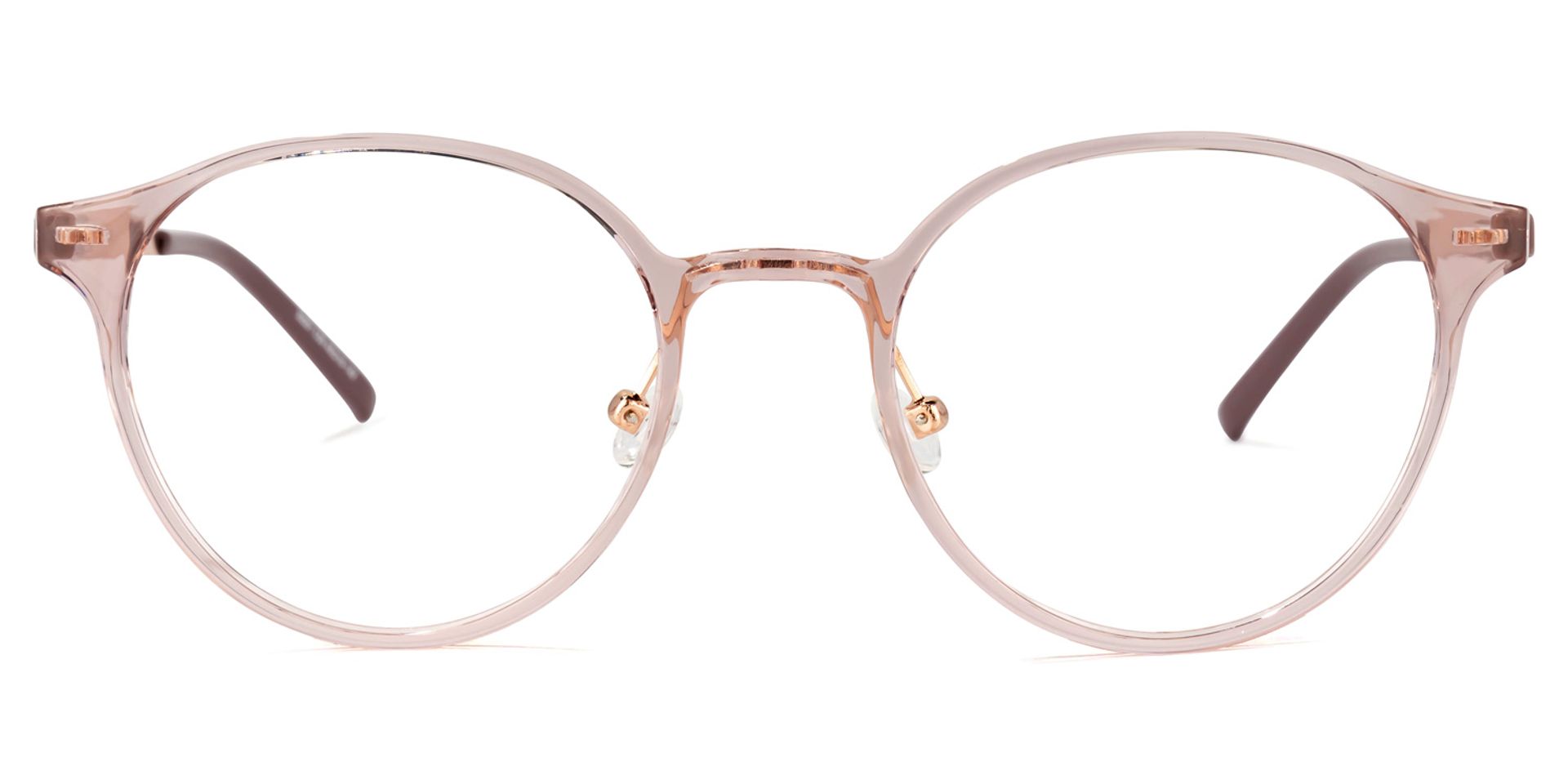 Laszlo Lunettes ronds en cristal rose 0