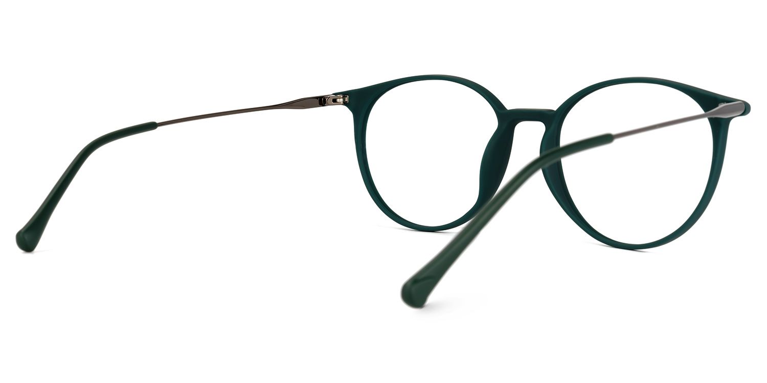 Ohnicio Lunettes rondes vert foncé3