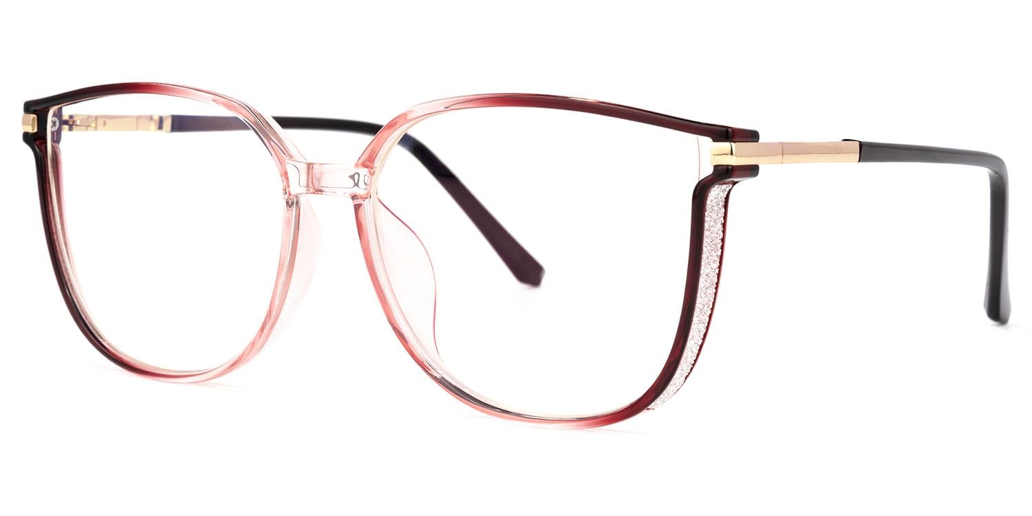 Annalisa Rouge Carré Lunettes1