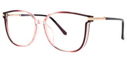 Annalisa Rouge Carré lunettes1