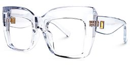 Alberta Cristal Carré lunettes1