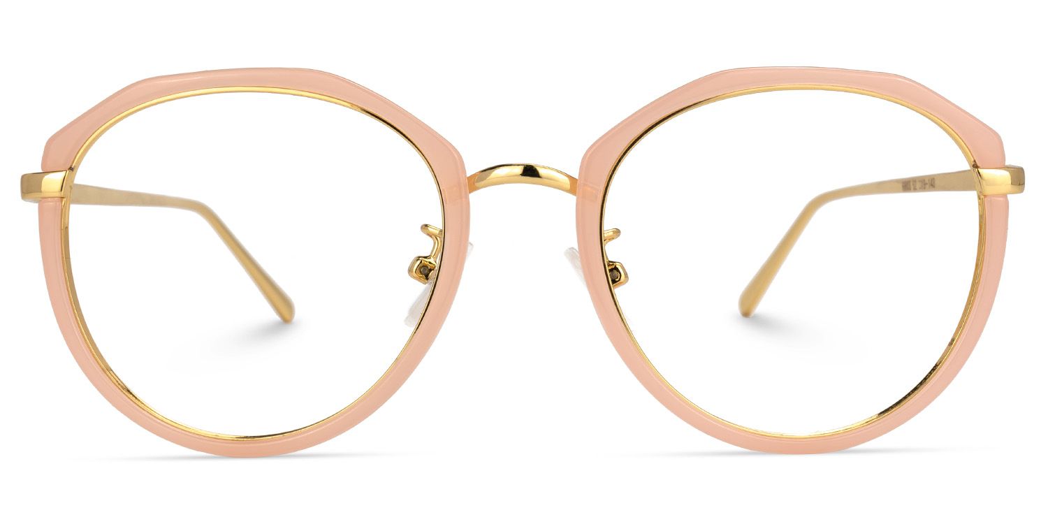 Xavia Rose Clair Géométrique Lunettes0